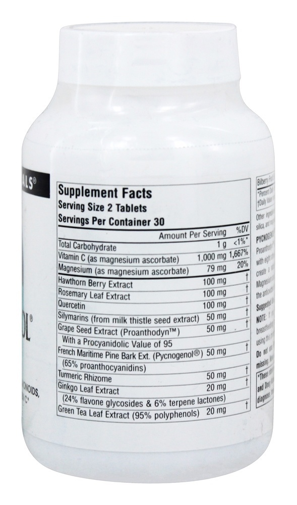Complexo de Pycnogenol - 60 Tablets Source Naturals - Imagem 2