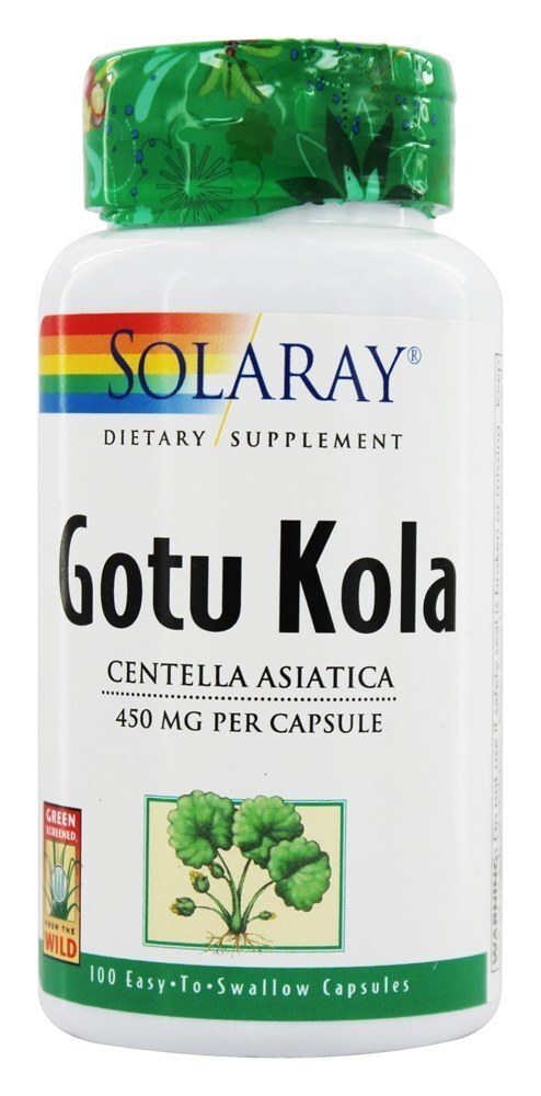 Gotu Kola 450 mg. - Cápsulas 100 Solaray