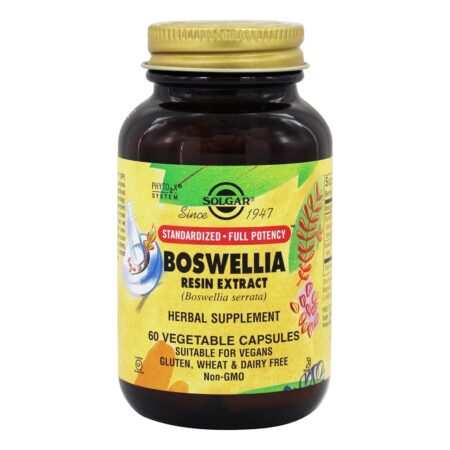 Extrato de Resina Boswellia - Cápsulas vegetarianas 60 Solgar