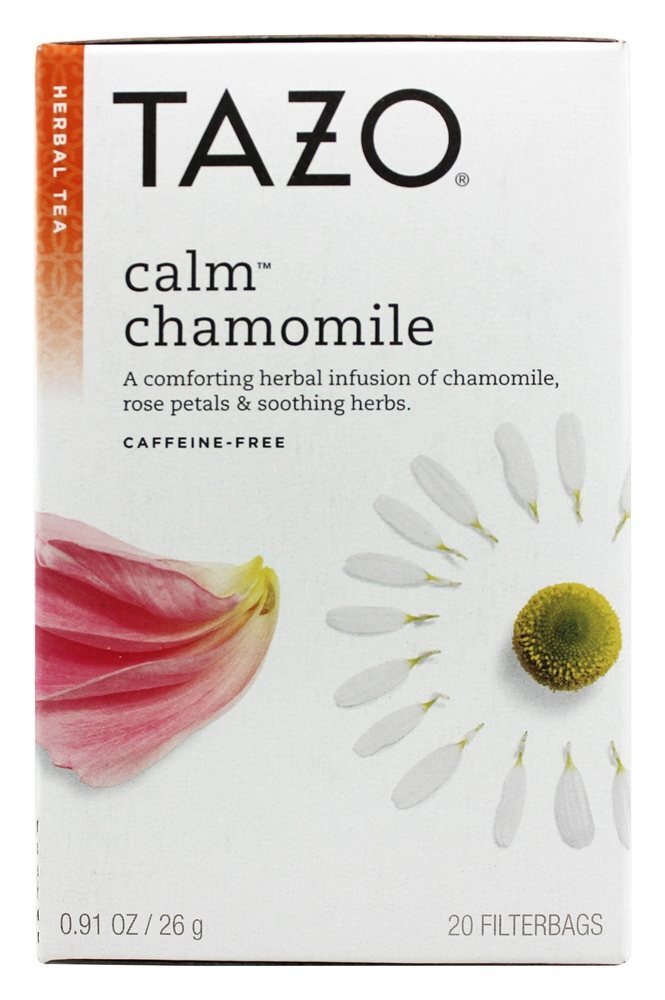 Chá de ervas sem cafeína camomila calma - 20 Saquinhos de Chá Tazo