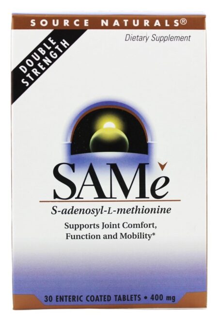 SAM-e 400 mg. - 30 Tablets Source Naturals