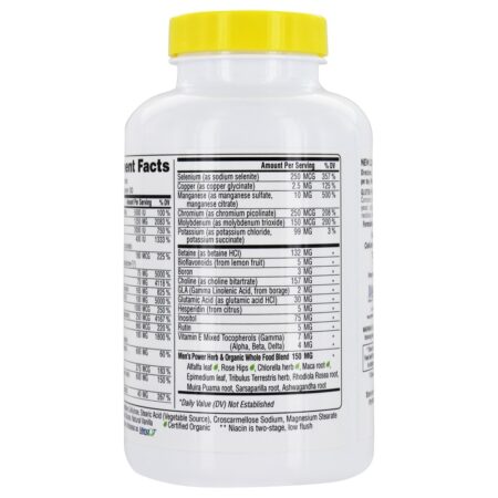 Men's Blend Multivitamínico Para Homens Livre de Ferro - 180 Tablets Super Nutrition - Imagem 3