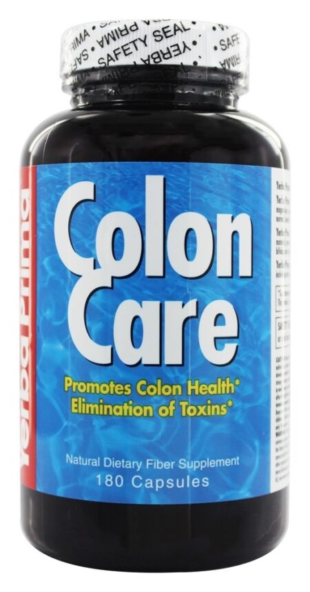 Colon Care Para a Saúde do Cólon 625 mg. - Cápsulas 180 Yerba Prima