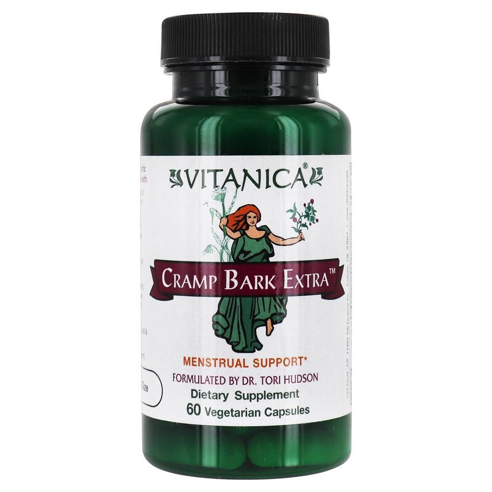 Cramp Bark Extra Menstrual Support - Cápsulas vegetarianas 60 Vitanica