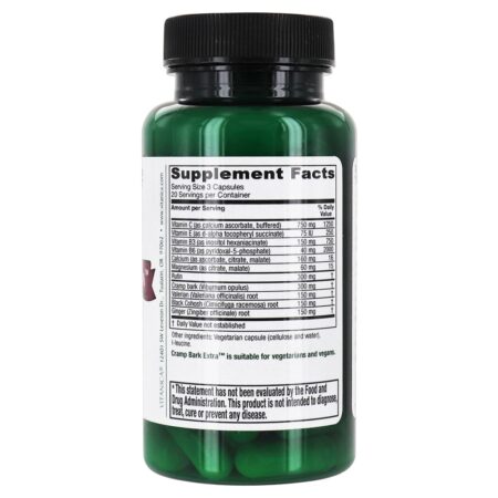 Cramp Bark Extra Menstrual Support - Cápsulas vegetarianas 60 Vitanica - Imagem 2