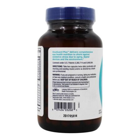 OcuGuard Plus com Lutemax 2020 - Cápsulas vegetarianas 60 Twinlab - Imagem 3