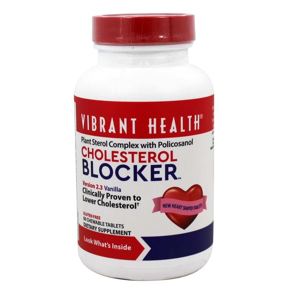Bloqueador de Colesterol Sabor Baunilha 510 mg. - 60 comprimidos mastigáveis Vibrant Health