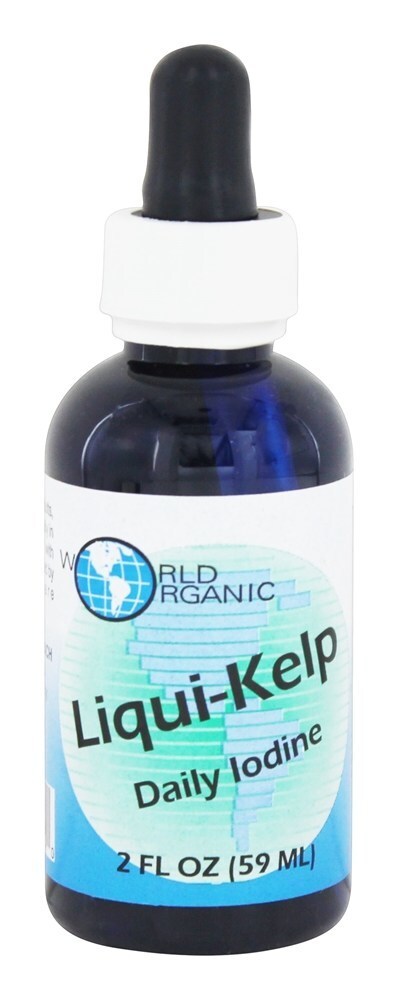 Iodo Diário Liqui-Kelp - 2 fl. oz. World Organic