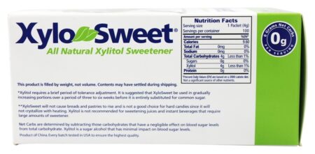 XyloSweet Adoçante Xilitol Natural de Baixo Carboidrato - 100 Pacotes (s) Xlear - Image 2