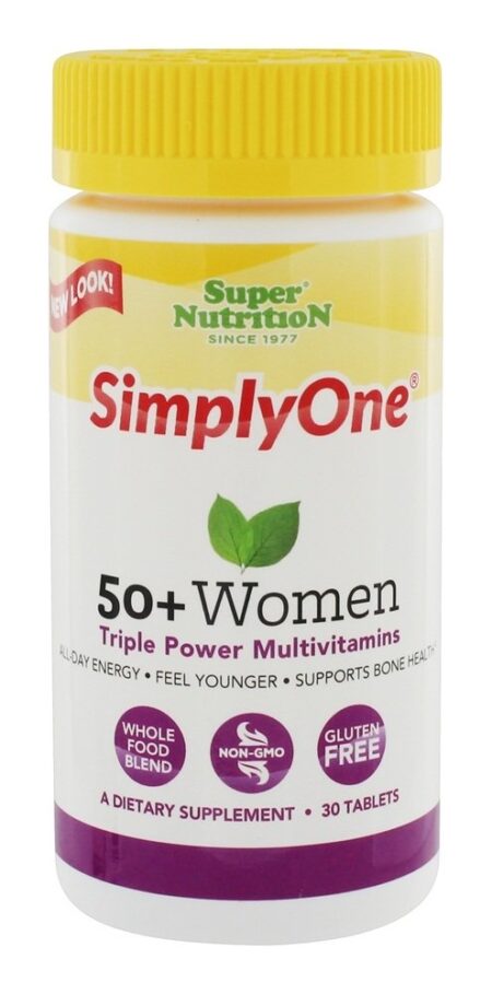 Simply One 50 + Multivitaminas Mulheres Triplo Poder - 30 Tablets Super Nutrition