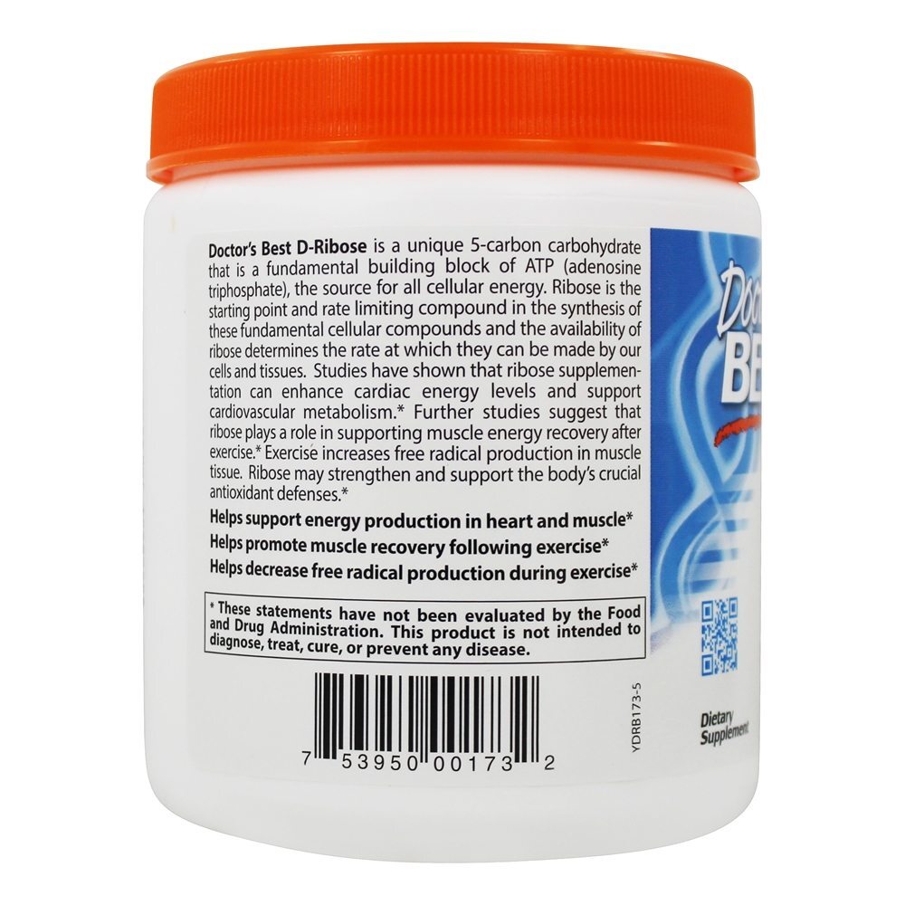 D-Ribose em Pó com BioEnergy Ribose - 8.8 oz. Doctor's Best - Imagem 3