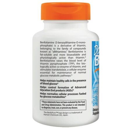 Benfotiamina 150 mg. - Cápsulas vegetarianas 120 Doctor's Best - Image 3