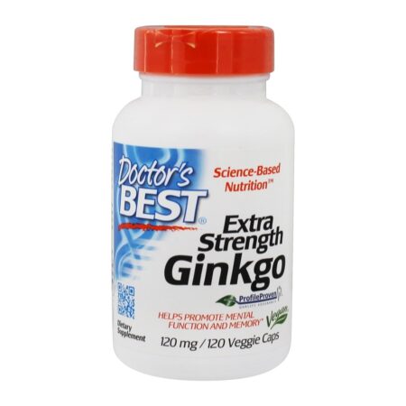 Ginkgo Força Extra 120 mg. - Cápsulas vegetarianas 120 Doctor's Best