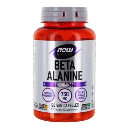 NOW Sports Beta-Alanine Endurance 750 mg . - 120 Cápsula (s) vegetal (s) NOW Foods