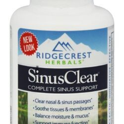 SinusClear Complete Apoio Sinus - 60 Tampas veganas Ridgecrest Herbals