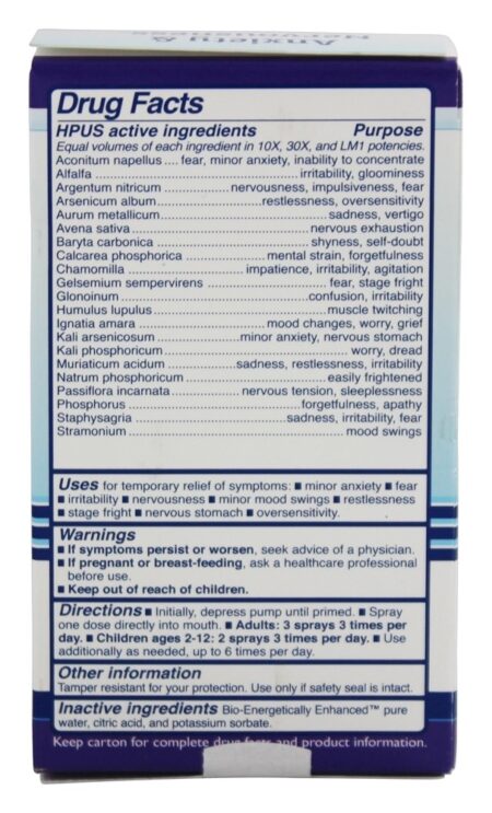 Ansiedade e Nervosismo da Medicina Natural Homeopática - 2 oz. King Bio - Image 2