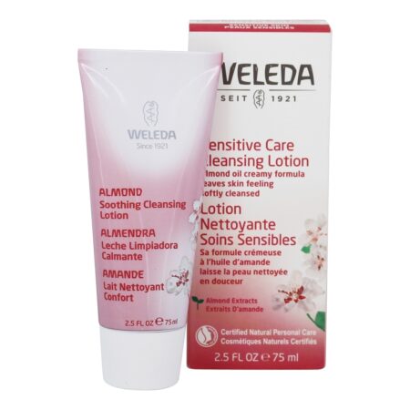 Extractos de Amêndoa de Loção Limpadora de Cuidado Sensível - 2.5 fl. oz. Weleda