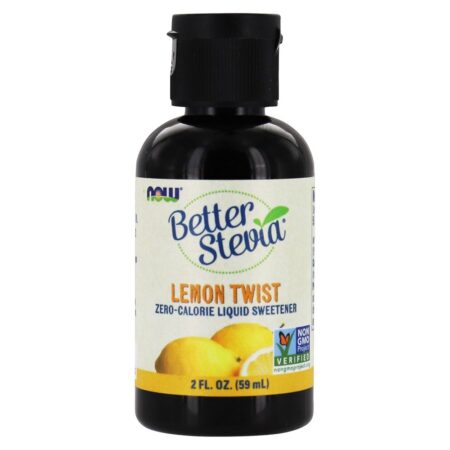 Adoçante Líquido BetterStevia Limão Twist - 2 fl. oz. NOW Foods