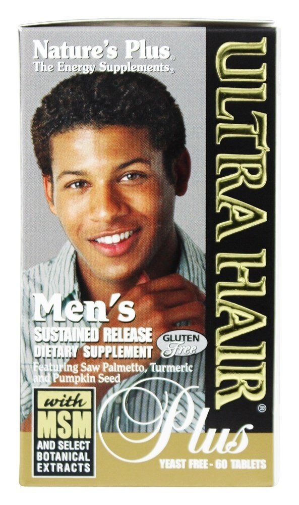 Homens Extremista Cabelo Mais com MSM Sustentado Liberar Comprimidos - 60 Tablets Natures Plus