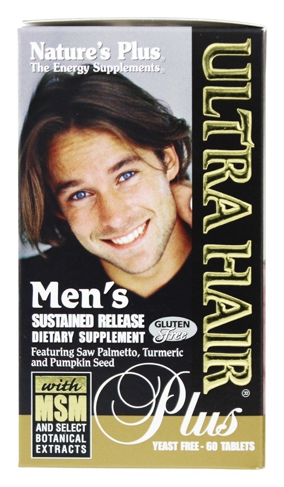 Homens Extremista Cabelo Mais com MSM Sustentado Liberar Comprimidos - 60 Tablets Natures Plus - Imagem 3