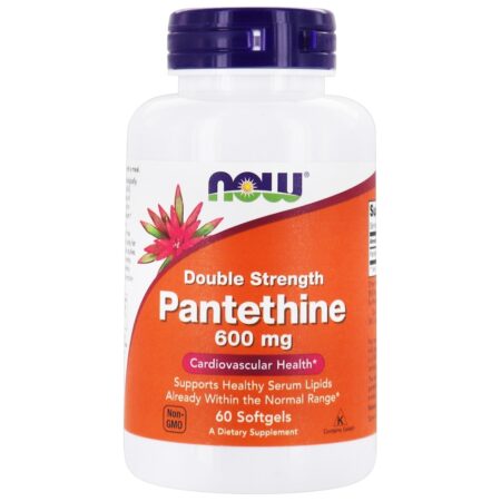 Dupla força da pantetina 600 mg. - 60 Softgels NOW Foods