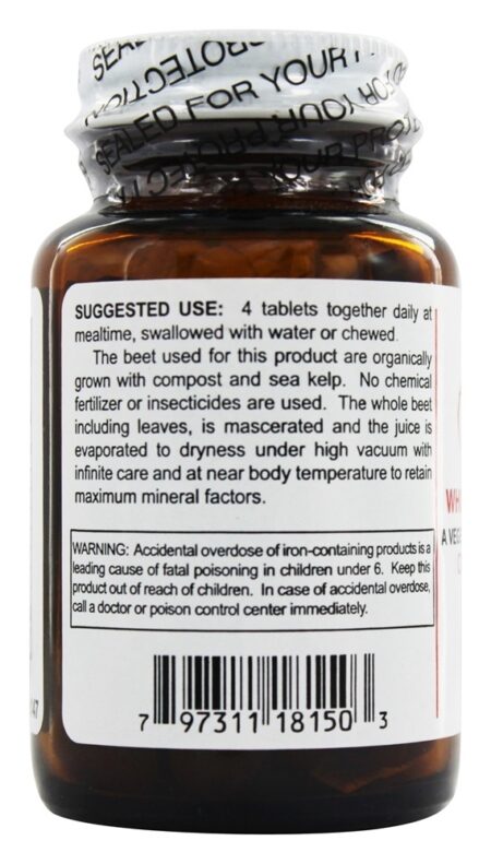 Suco de Beterraba da Planta Inteira # 18 - 150 Tablets Sonne's - Image 3