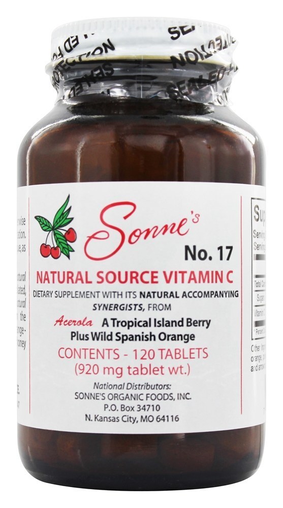 Vitamina C de Fonte Natural #17 - 120 Tablets Sonne's
