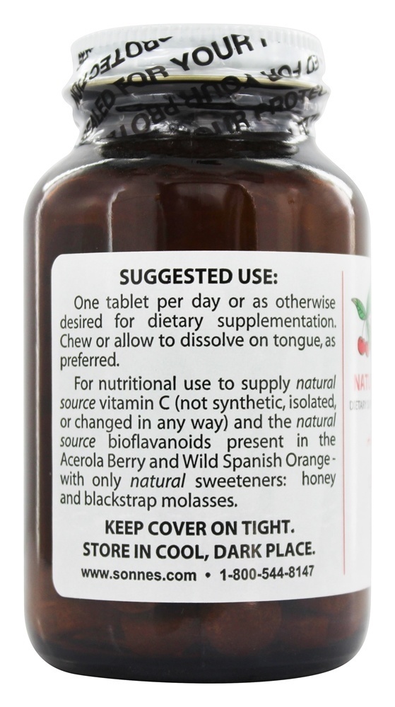 Vitamina C de Fonte Natural #17 - 120 Tablets Sonne's - Imagem 3