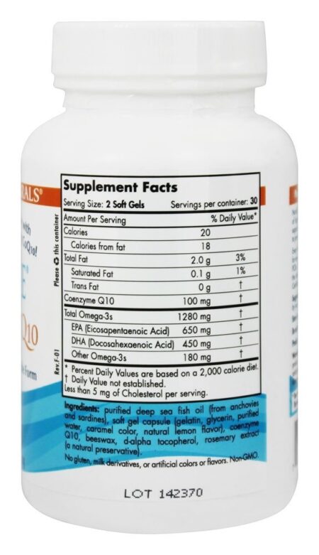 Ultimate Omega Óleo de Peixe Purificado + CoQ10 1000 mg. - 60 Softgels Nordic Naturals - Image 2