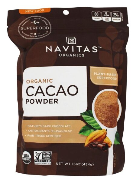 Cacau em pó orgânico - 16 oz. Navitas Organics