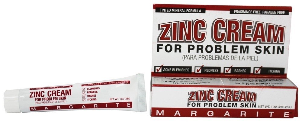 Creme de Zinco para Pele Sem Fragrância - 1 oz. Margarite Cosmetics