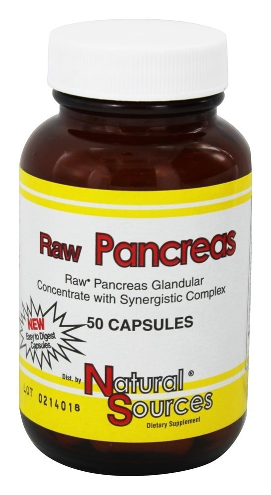 Pâncreas Cru - Cápsulas 50 Natural Sources