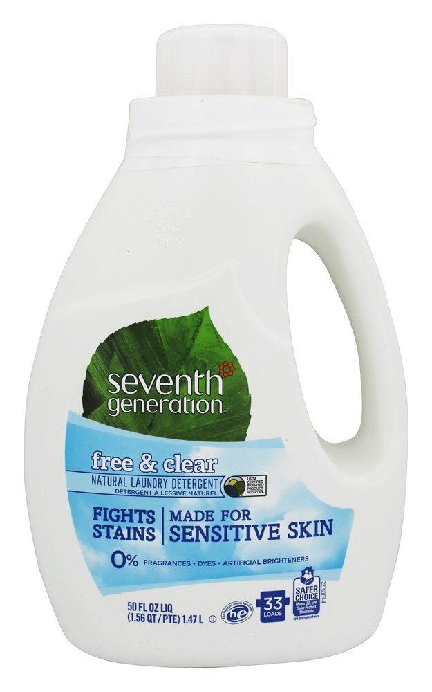 Detergente de lavanderia líquida natural 33 Cargas livres e limpas - 50 fl. oz. Seventh Generation