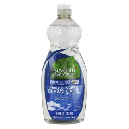 Natural Dish Washing Liquid Livre e Claro - 25 oz. Seventh Generation