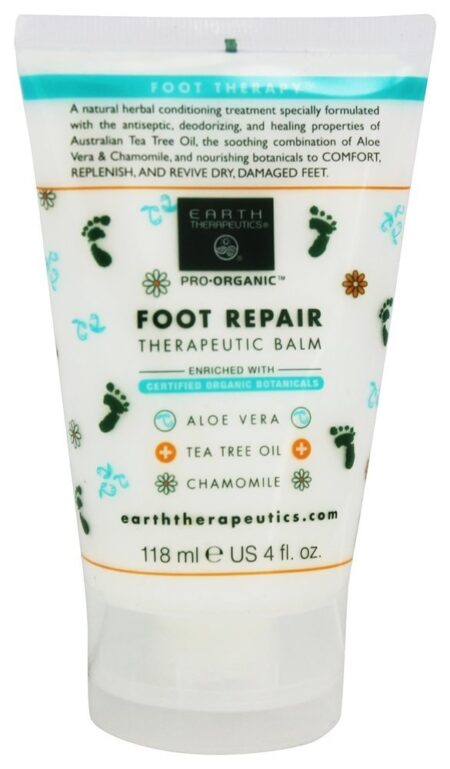 Bálsamo terapêutico de reparação de pés - 4 oz. Earth Therapeutics