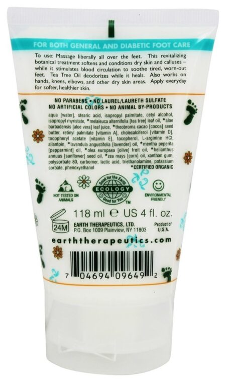 Bálsamo terapêutico de reparação de pés - 4 oz. Earth Therapeutics - Image 2