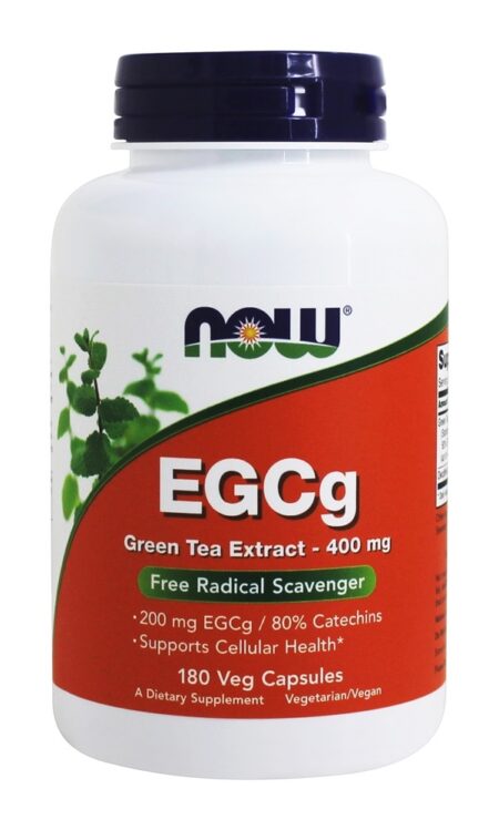 Egcg Verde Chá Extrair Antioxidante Apoiar - Cápsulas vegetarianas 180 NOW Foods