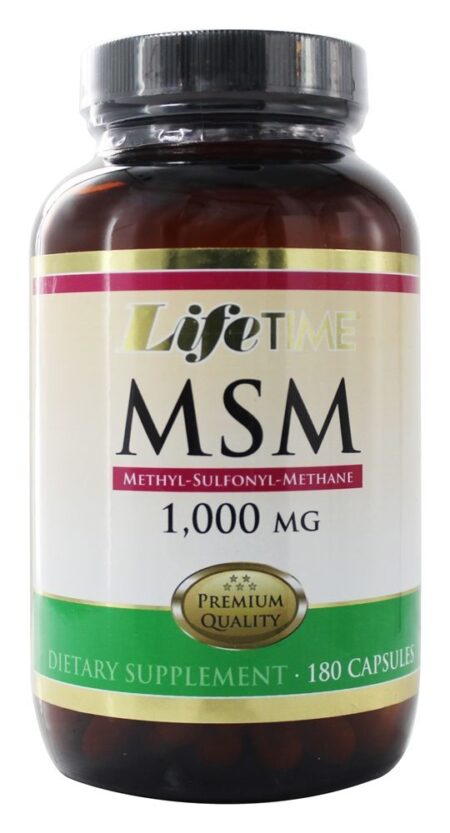 100 % Pure MSM 1000 mg. - Cápsulas 180 LifeTime Vitamins