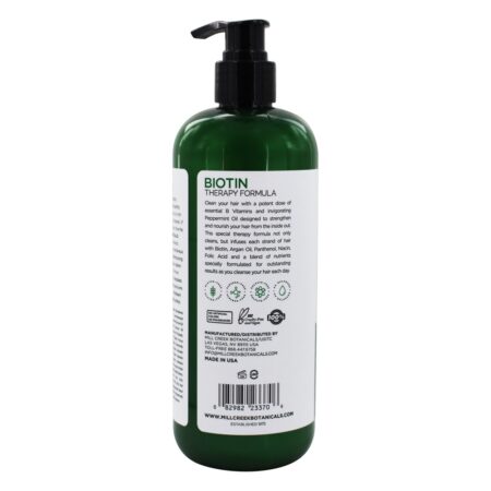 Shampoo de Fórmula de Terapia de Biotina - 14 fl. oz. Mill Creek Botanicals - Image 3