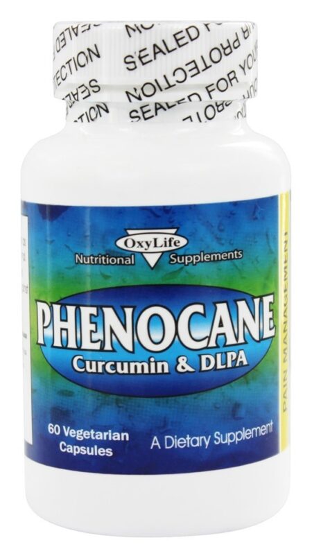 Fenecane Curcumin & DLPA - Cápsulas vegetarianas 60 OxyLife Products