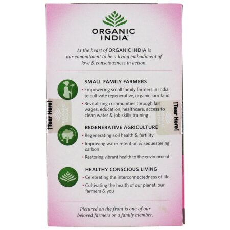 Tulsi Chá Doce Rosa - 18 Saquinhos de Chá Organic India - Image 3