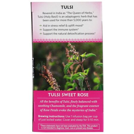 Tulsi Chá Doce Rosa - 18 Saquinhos de Chá Organic India - Image 4