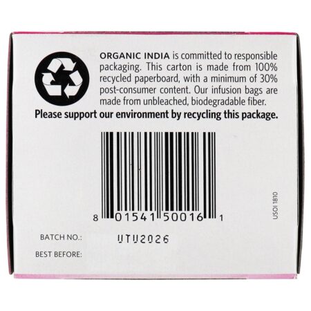 Tulsi Chá Doce Rosa - 18 Saquinhos de Chá Organic India - Image 5