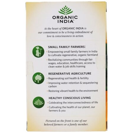 Tulsi Chá Sem cafeína Mel Camomila - 18 Saquinhos de Chá Organic India - Image 3