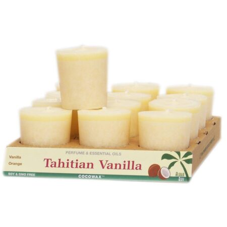 Vela Votiva Baunilha Tahitiana - 2 oz. Aloha Bay