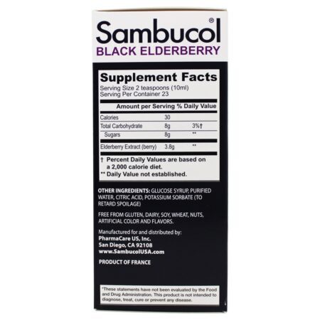Xarope de Sabugueiro Preto - 7.8 fl. oz. Sambucol - Imagem 3