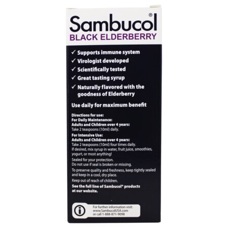 Xarope de Sabugueiro Preto - 7.8 fl. oz. Sambucol - Imagem 4