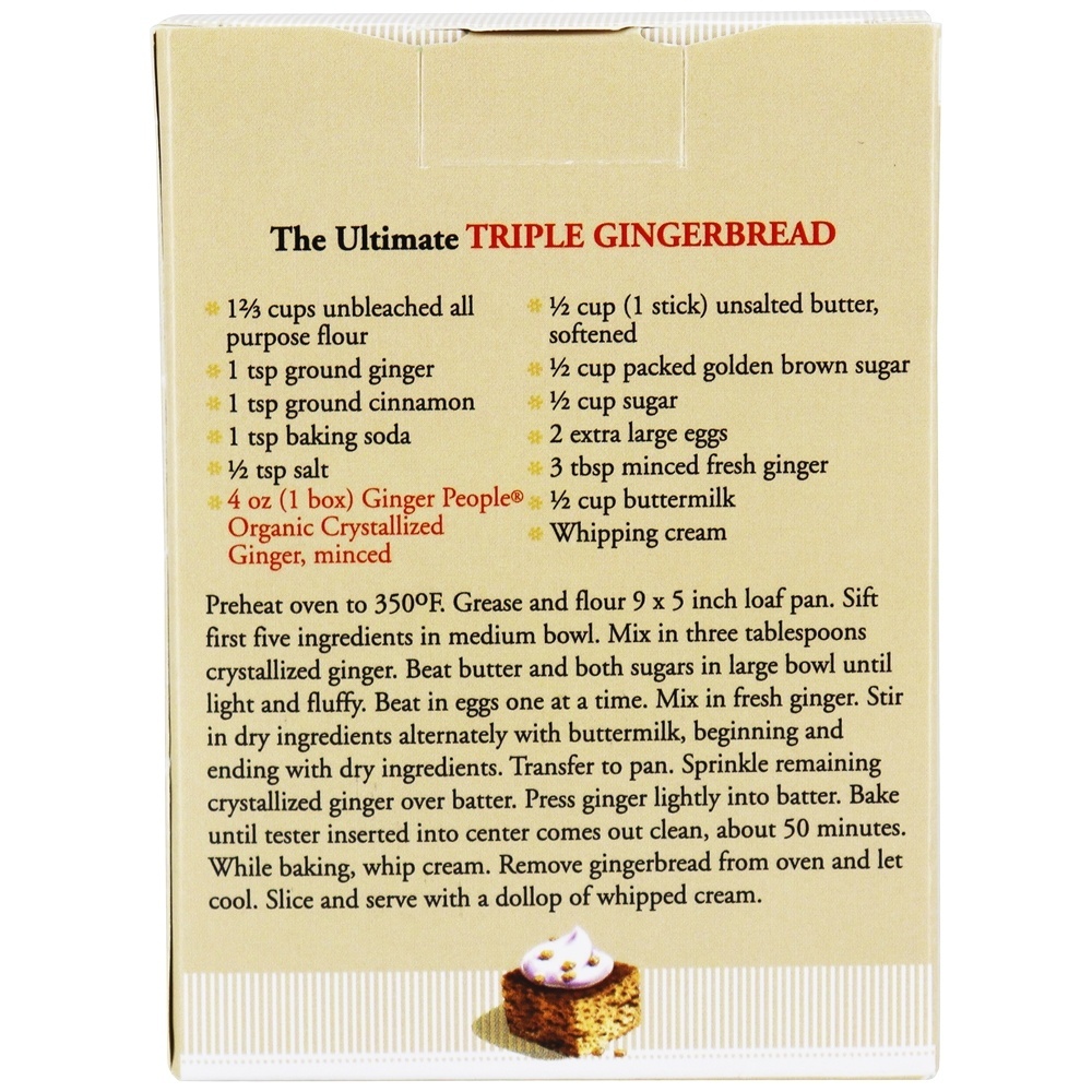 Gengibre Cristalizado Orgânico - 4 oz. Ginger People - Imagem 3