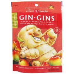 Gins Gins mastigáveis Gengibre Sabor de maçã picante - 3 oz. Ginger People