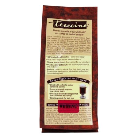 Mocha de café à base de erva com molho médio e assado com cafeína - 11 oz. Teeccino - Image 3